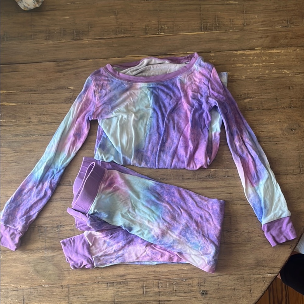 Tie-Dye little sleepies Long Sleeve Top and Pants Set size 2T